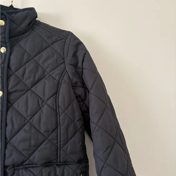 J. Crew Black Quilted Jacket with Gold Accents Size S - Picture 3 of 12